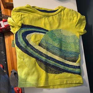 Yellow Planet Graphic Kids T-Shirt
